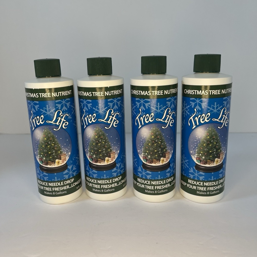 Tree Life Fresh Christmas Tree Nutrient 8‎ oz Bottle Helps Prevent Needle Drop